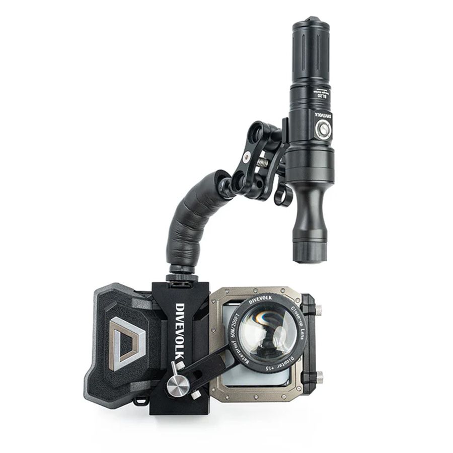 Divevolk SeaTouch 4 Max Plus Underwater Housing Macro Snoot Kit til iPhone og Android