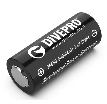 Divepro Batteri 26650 5000mAh Protected Battery