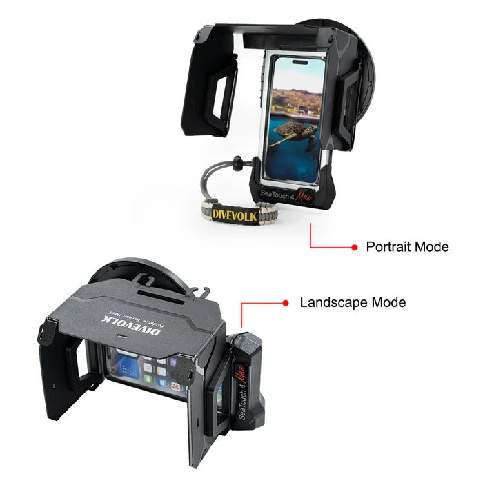 Divevolk SeaTouch 4 Max Plus Underwater Housing Water Sports Kit til iPhone og Android