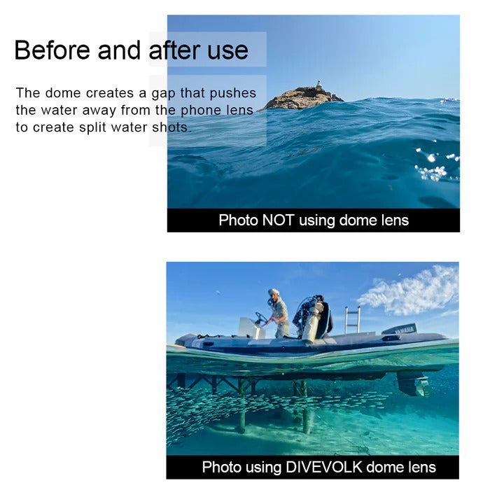 Divevolk SeaTouch 4 Max Plus Underwater Housing Water Sports Kit til iPhone og Android