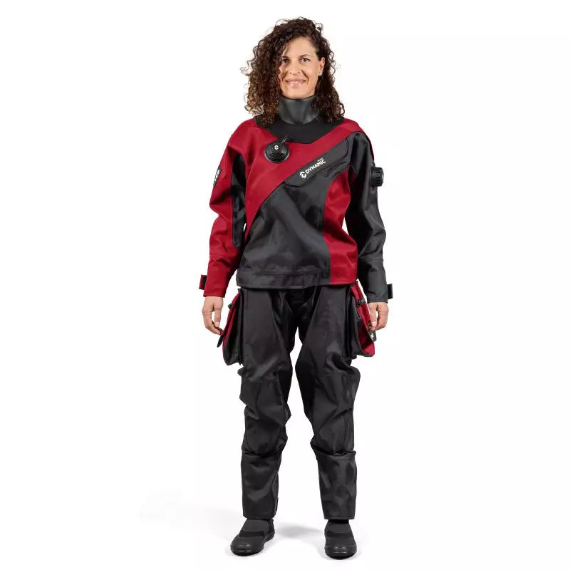 DynamicNord TØRDRAGT RS-352 Women Drysuit Sort/Burgundy