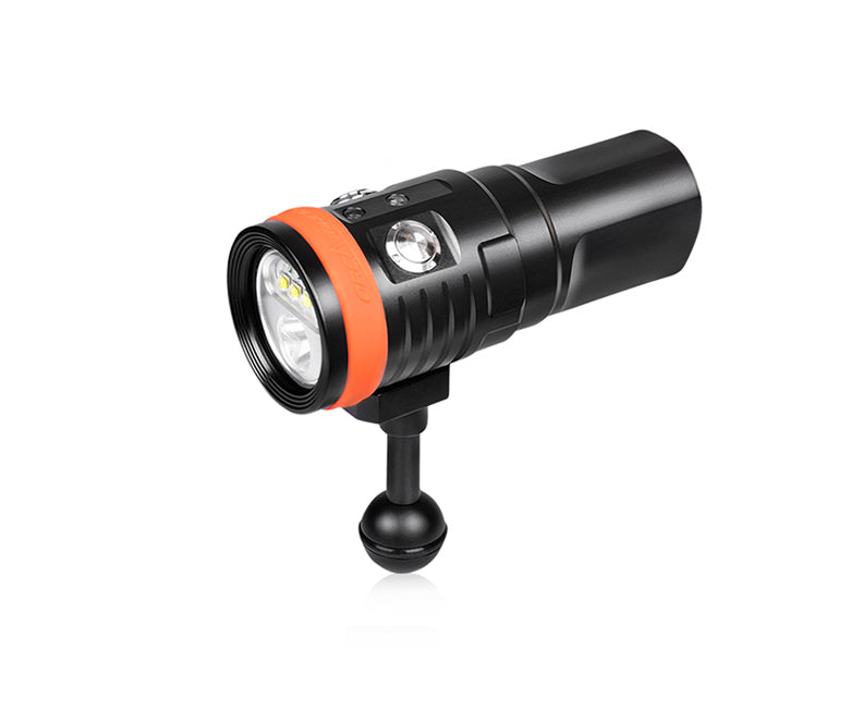 OrcaTorch D900V video diving light 2200 LumenRed and UV mode