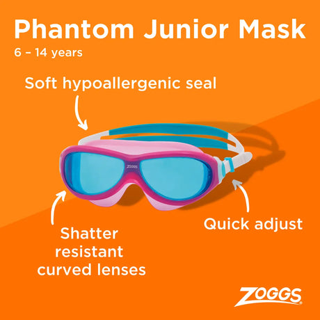 Zoggs Swimming Goggles Phantom mask for Junior