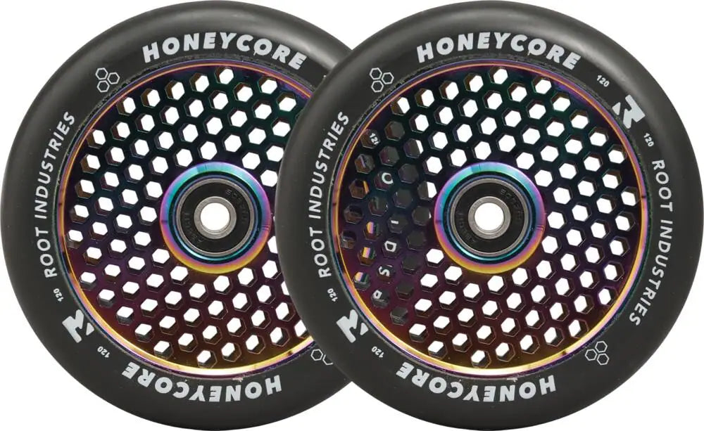 Root Honeycore Hjul Til Løbehjul, Sort, 2-Pak (120mm)