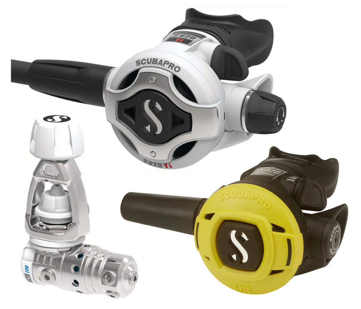 Scubapro MK25 EVO/S620Ti WHITE / S270 Octopus