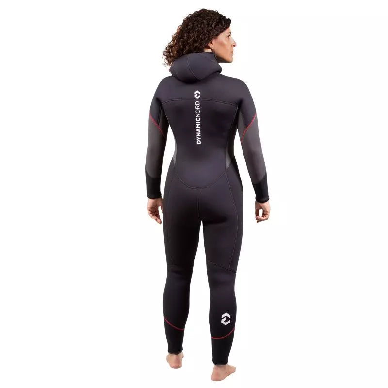 DynamicNord VÅDDRAGT SE-52-H Women Wetsuit hooded 5mm Sort/Grå