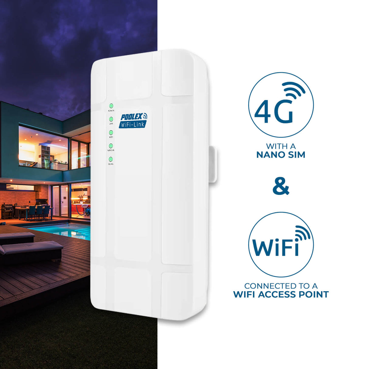 Poolex Wifi Link Outdoor WiFi Antenna & 4G Router