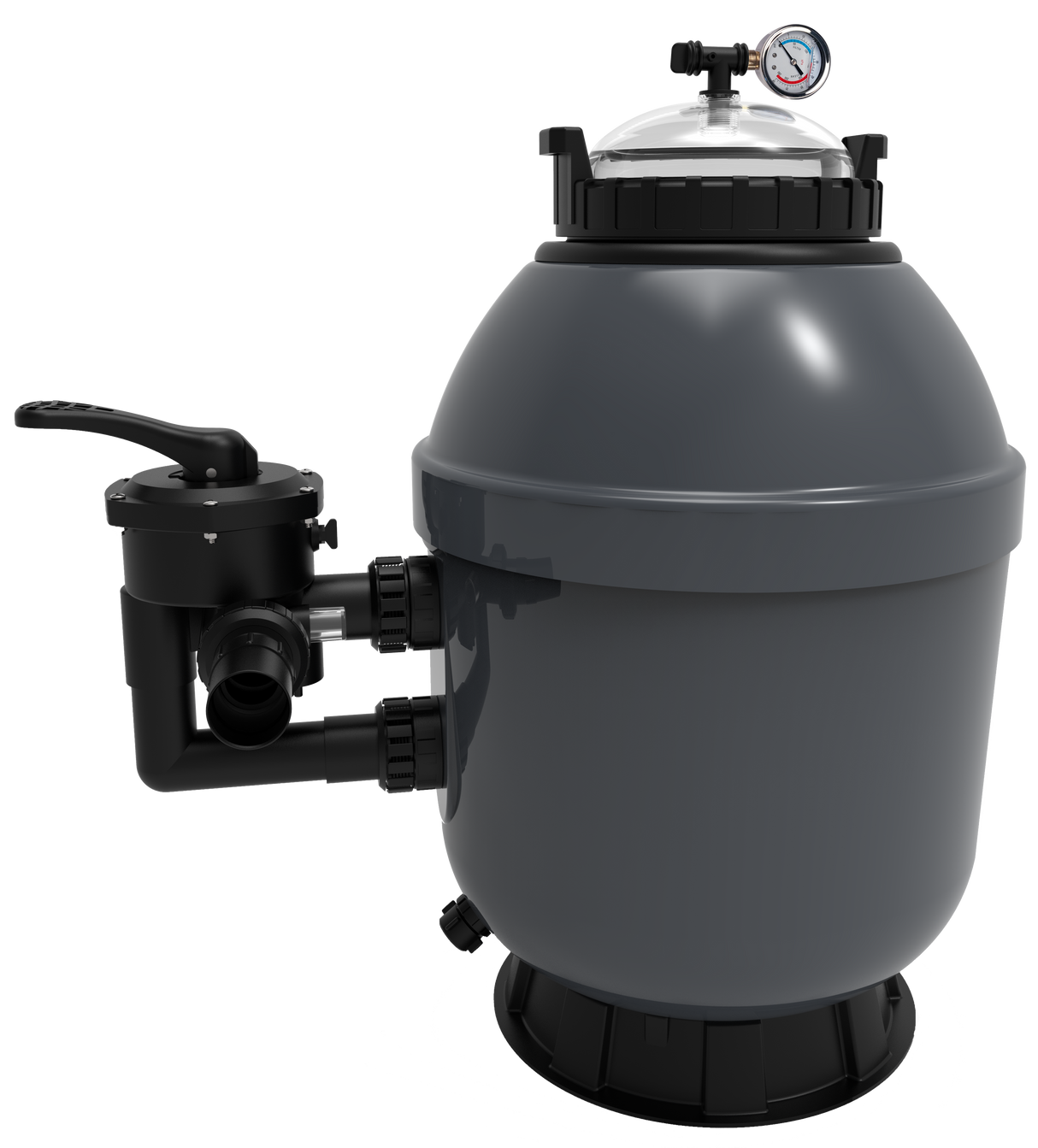 Poolex Sandfilter Rock SIDE Gelcoat Ø21 til Ø36 til swimming pool