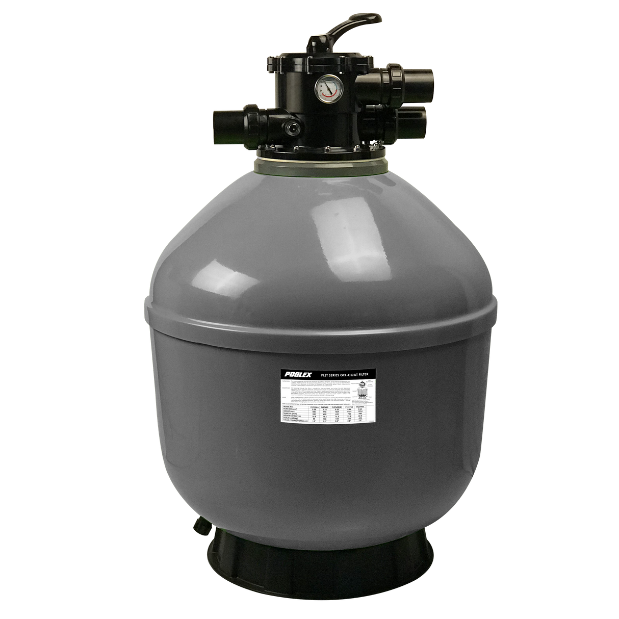 Poolex Sandfilter Rock TOP Gelcoat Ø21 til Ø30 til swimming pool