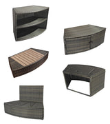 Netspa Møbler til Spa - Octopus 165 Spa furniture Set - 5 moduler - Komplet Møbelsæt til Octopus 165 Spa uden spa