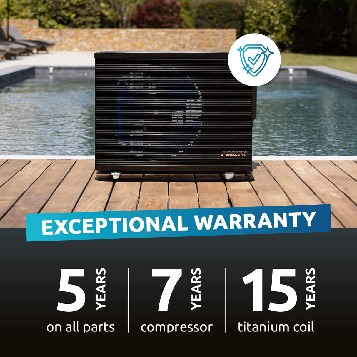 Poolex Varmepumpe Jet Pro 125 M3 til swimming pool