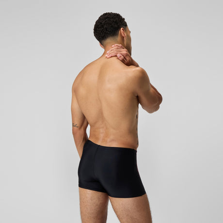 Speedo Badebukser Duo Logo Print Aquashort Sort/Blå