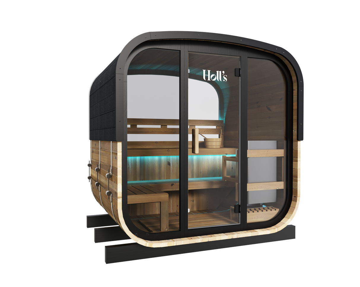 Holl´s Hestia 160 Traditional Sauna avec poele 6kW pierres