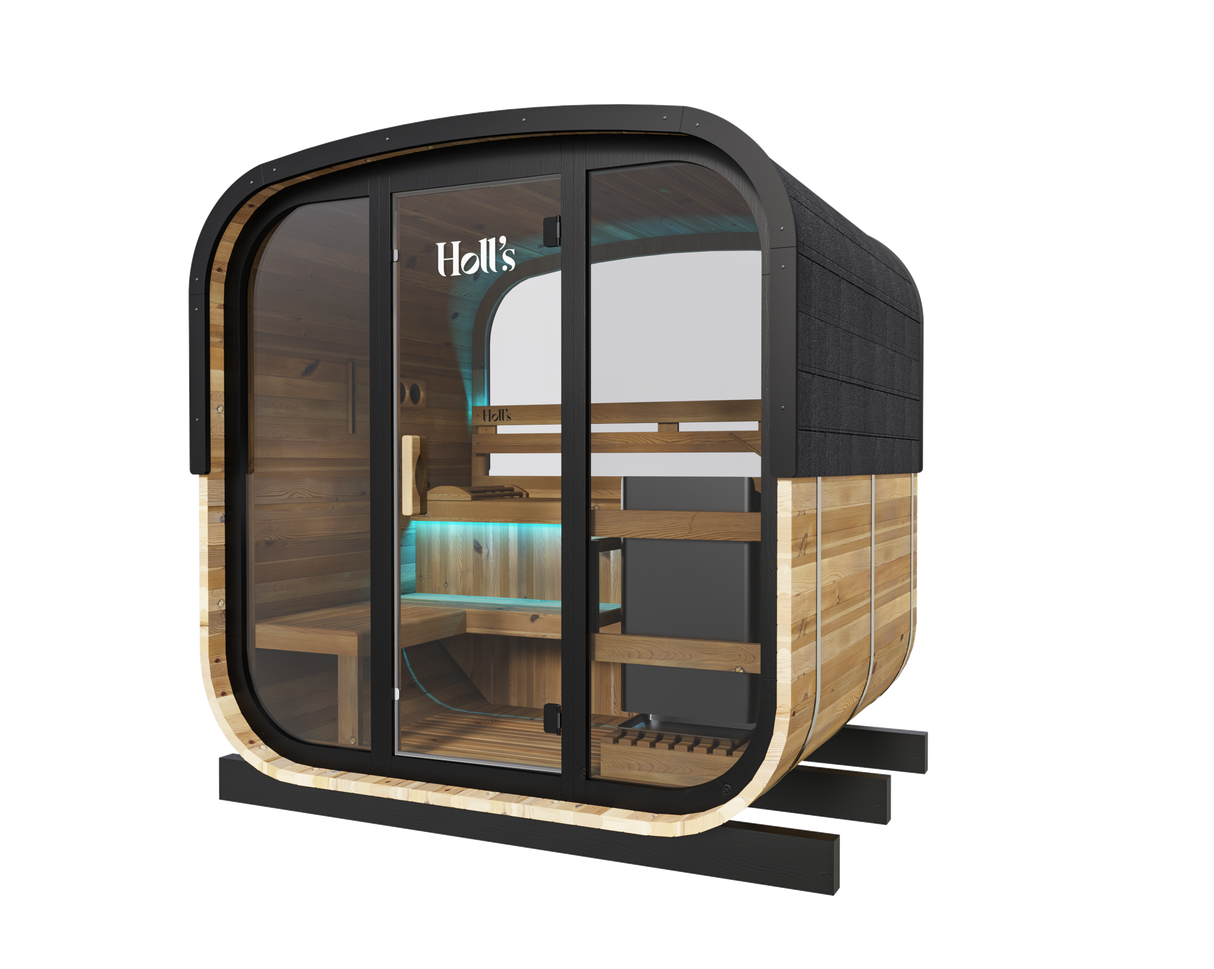 Holl´s Hestia 160 Traditional Sauna avec poele 6kW pierres