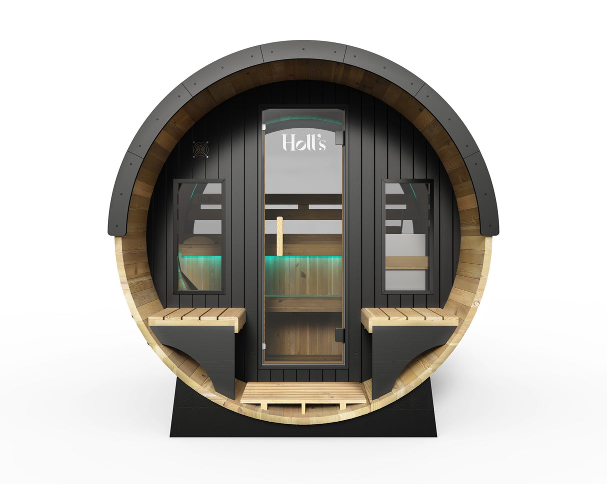 Holl´s Orphee Lounge 240  Traditional Sauna inclus poele 8kW et pierres