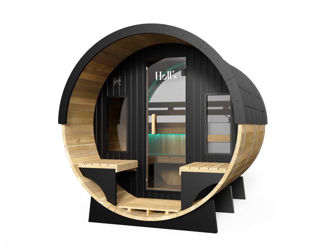 Holl´s Orphee Lounge 240  Traditional Sauna inclus poele 8kW et pierres