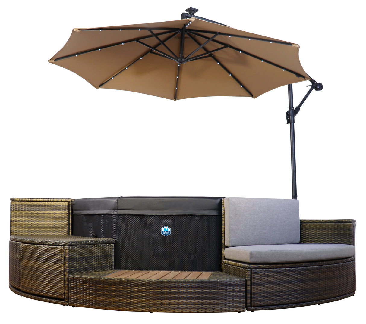 Netspa Parasol til Spa og Pool til Sunshade base 60L - køb med / uden