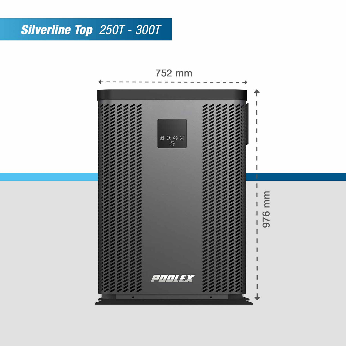 Poolex Varmepumpe Silverline Top 200 til swimming pools top til 110m3
