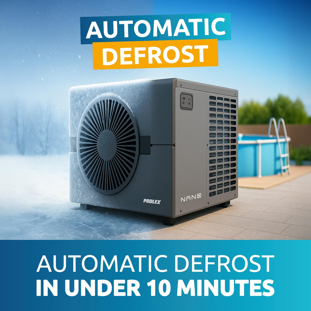 Poolex Varmepumpe Nano 2025 til swimming pool 5 kw