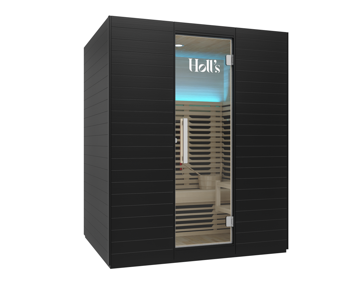 Holls Hybrid Symbioz 160 Sauna for 2 Personer Version infrarouge uniquement