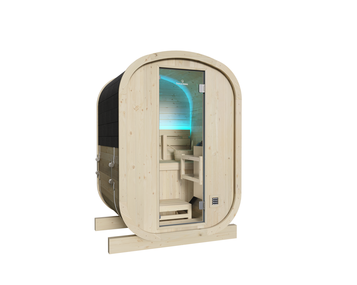 France Sauna Gaia Urban - Spruce FS Model avec poele 4,5kW