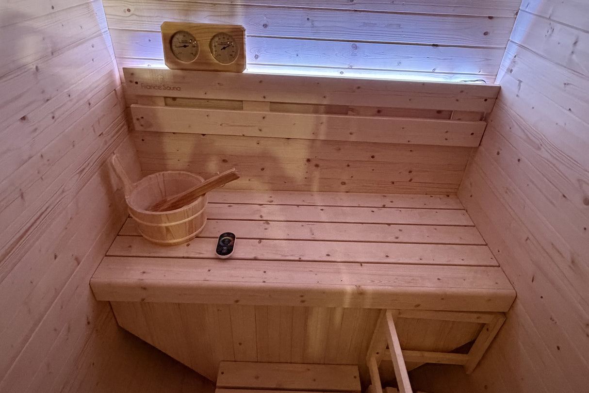France Sauna Gaia Urban - Spruce FS Model avec poele 4,5kW