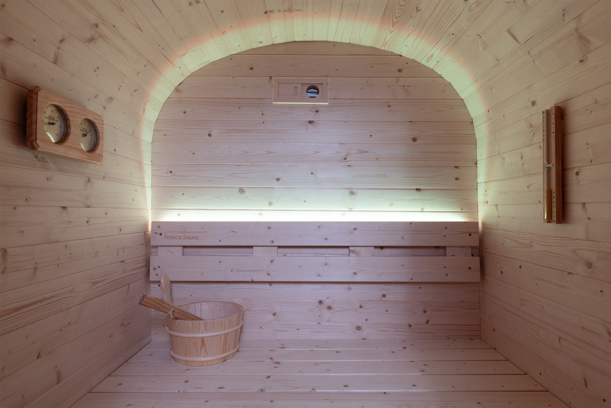 France Sauna Gaia Urban - Spruce FS Model avec poele 4,5kW