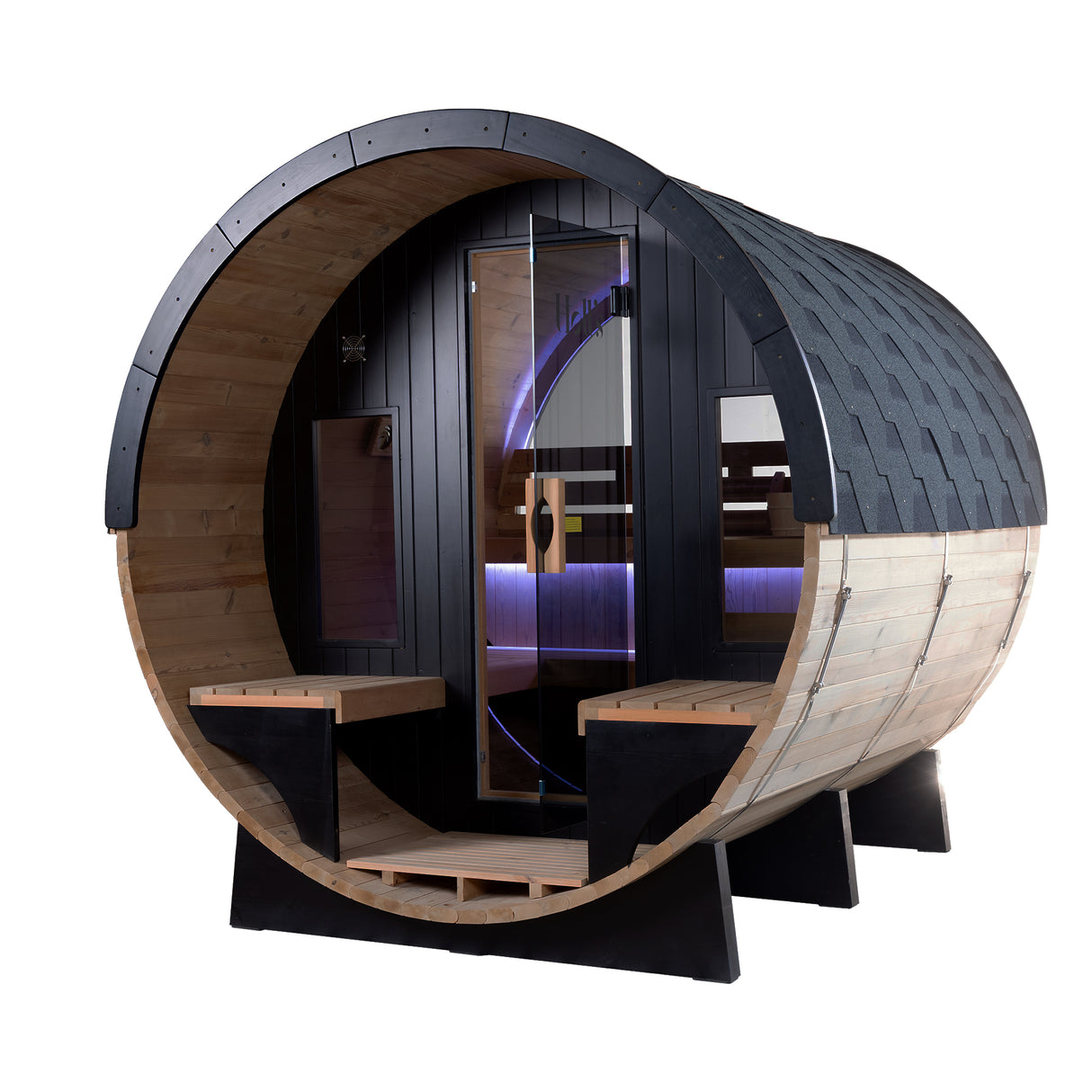 Holl´s Orphee Lounge 240  Traditional Sauna inclus poele 8kW et pierres