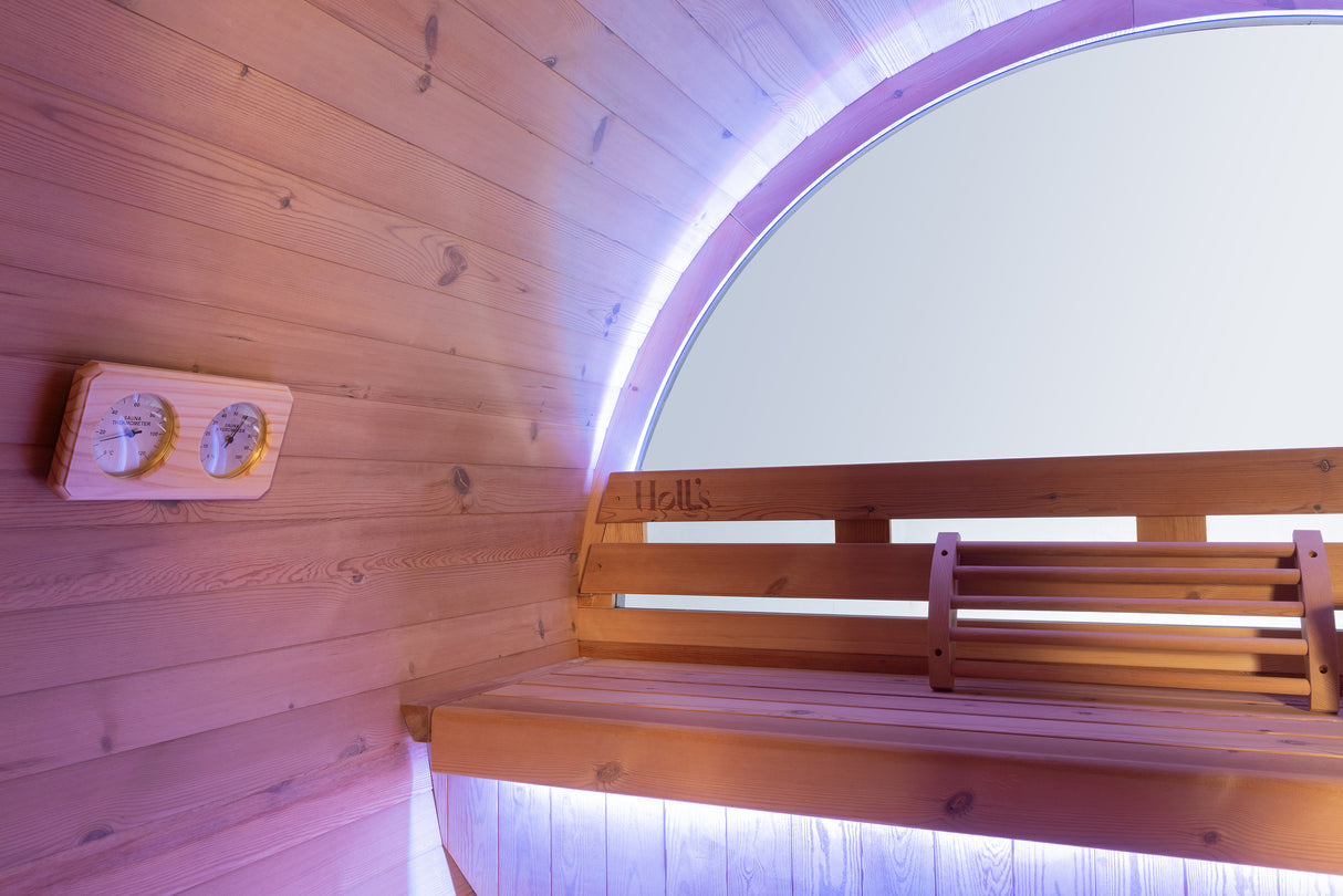 Holl´s Orphee Lounge 240  Traditional Sauna inclus poele 8kW et pierres