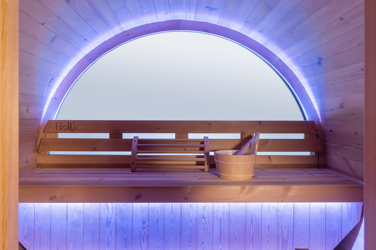 Holl´s Orphee Lounge 240  Traditional Sauna inclus poele 8kW et pierres