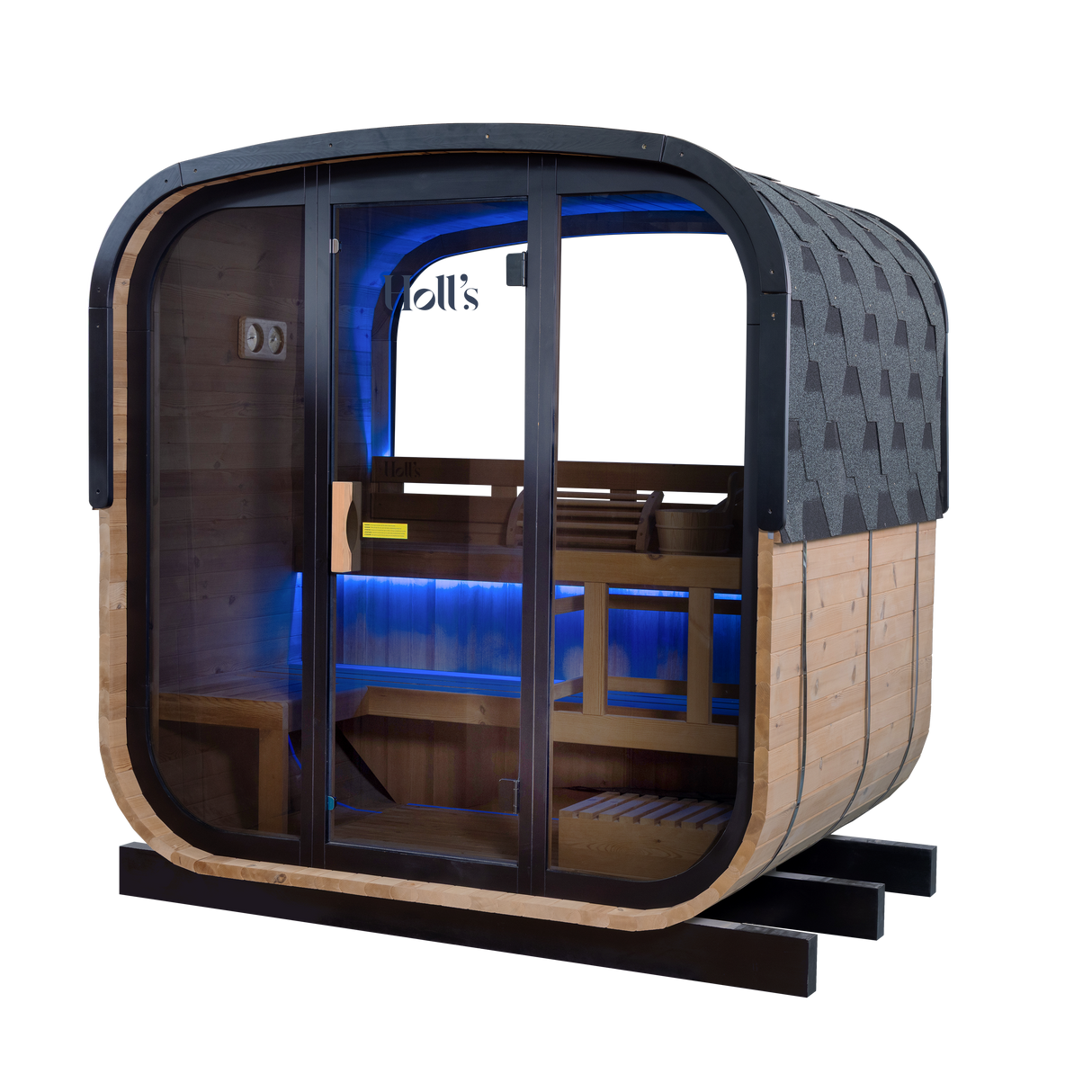 Holl´s Hestia 160 Traditional Sauna avec poele 6kW pierres