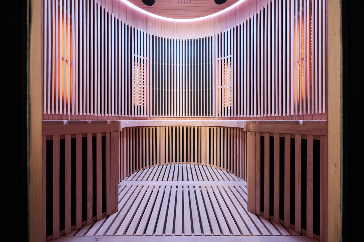 Holl's Sauna Infrarouge Round 4 Places Black Color