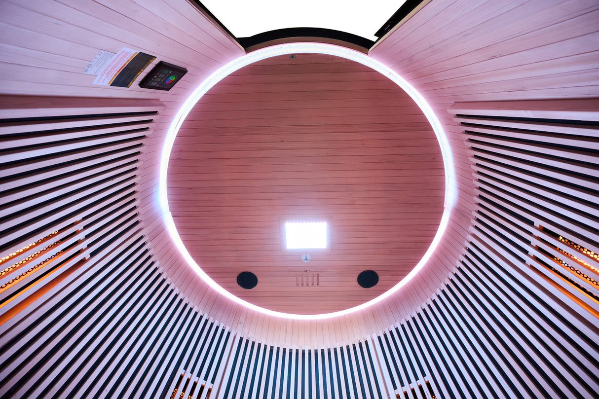 Holl's Sauna Infrarouge Round 4 Places Black Color