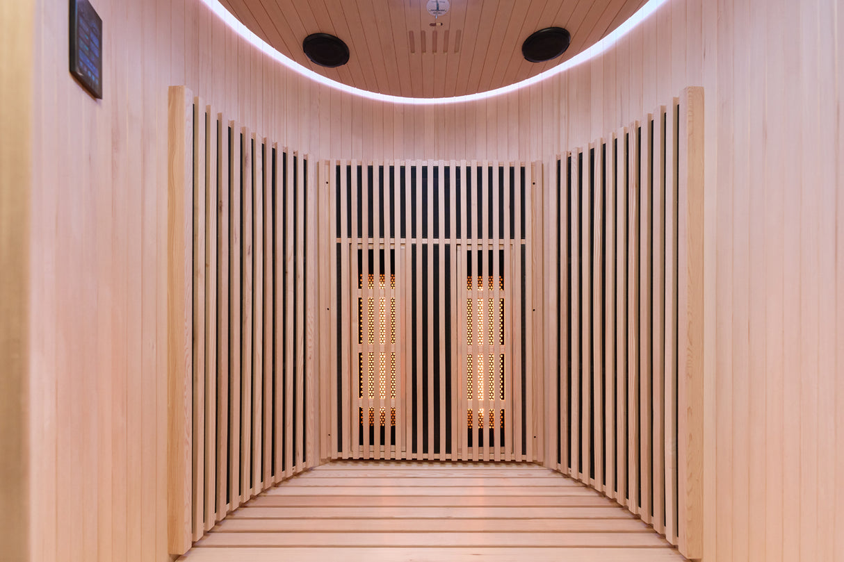 Holl's Sauna Infrarouge Round 2 Places Wood Color
