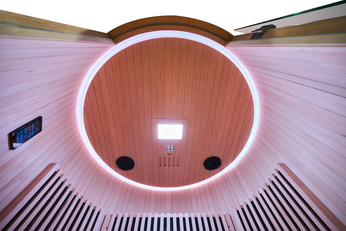 Holl's Sauna Infrarouge Round 2 Places Wood Color