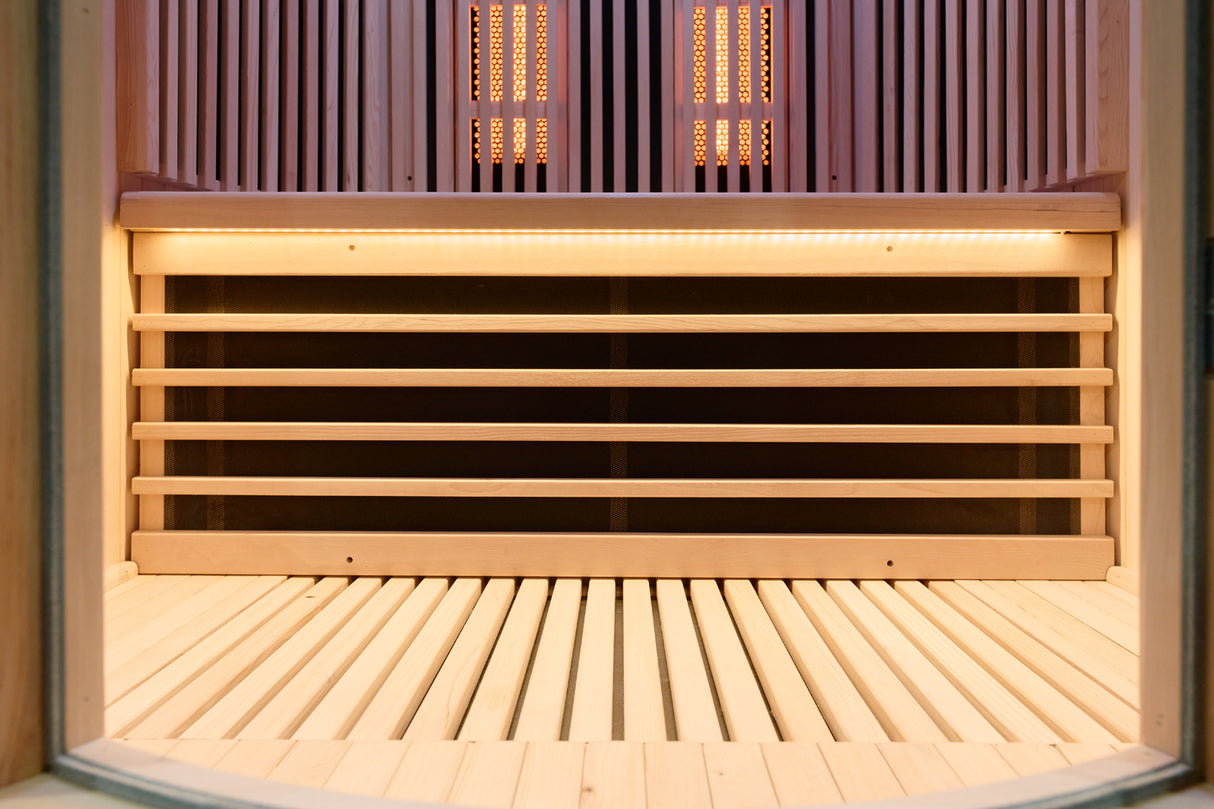 Holl's Sauna Infrarouge Round 2 Places Wood Color