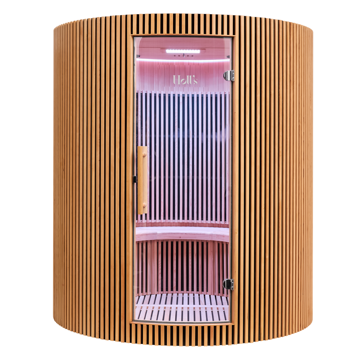Holl's Sauna Infrarouge Round 4 Places Wood Color
