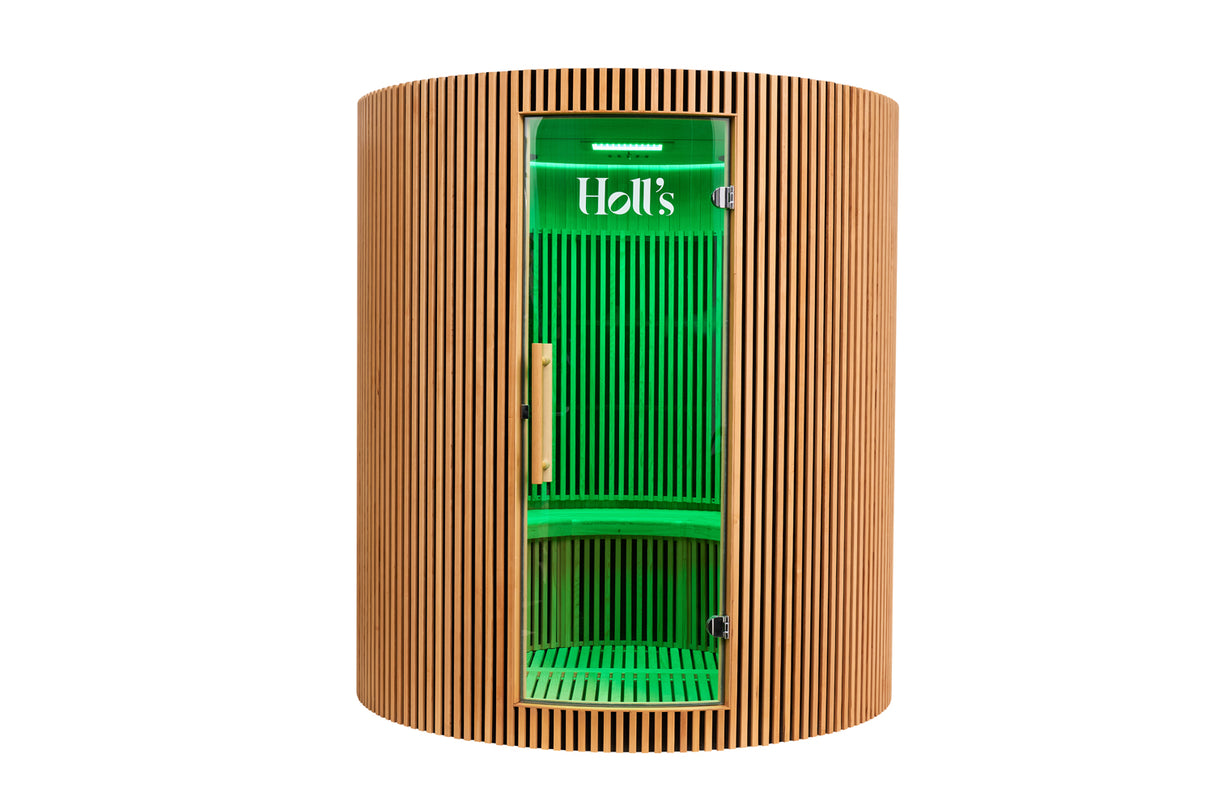 Holl's Sauna Infrarouge Round 4 Places Wood Color