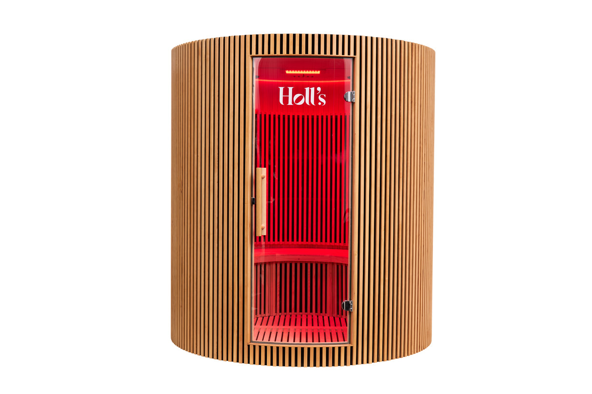Holl's Sauna Infrarouge Round 4 Places Wood Color