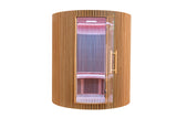 Holl's Sauna Infrarouge Round 4 Places Wood Color