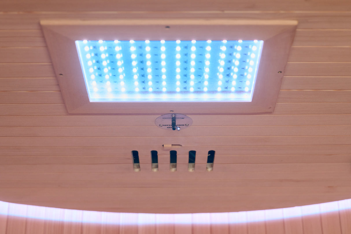Holl's Sauna Infrarouge Round 4 Places Wood Color