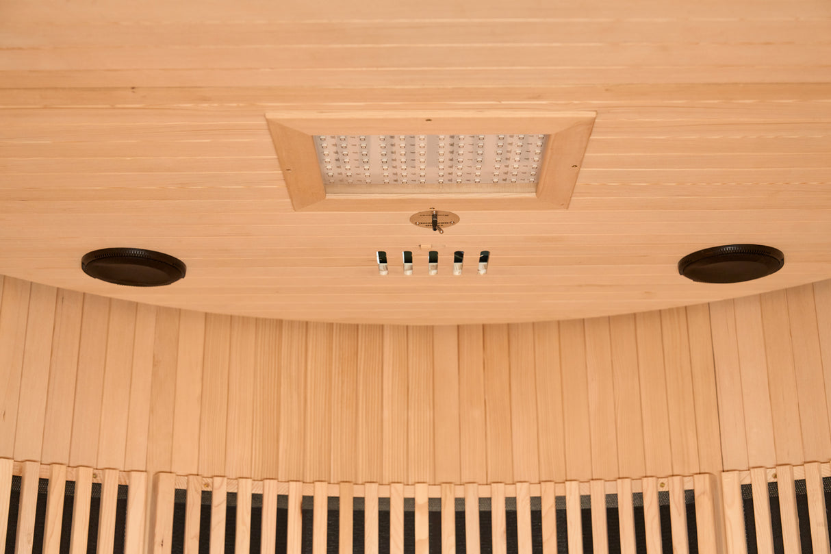 Holl's Sauna Infrarouge Round 4 Places Wood Color