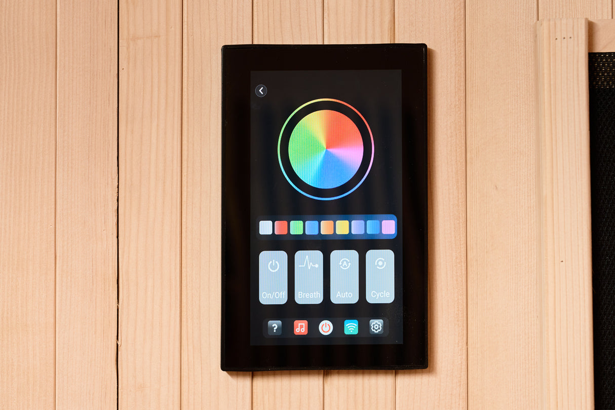 Holl's Sauna Infrarouge Round 4 Places Wood Color