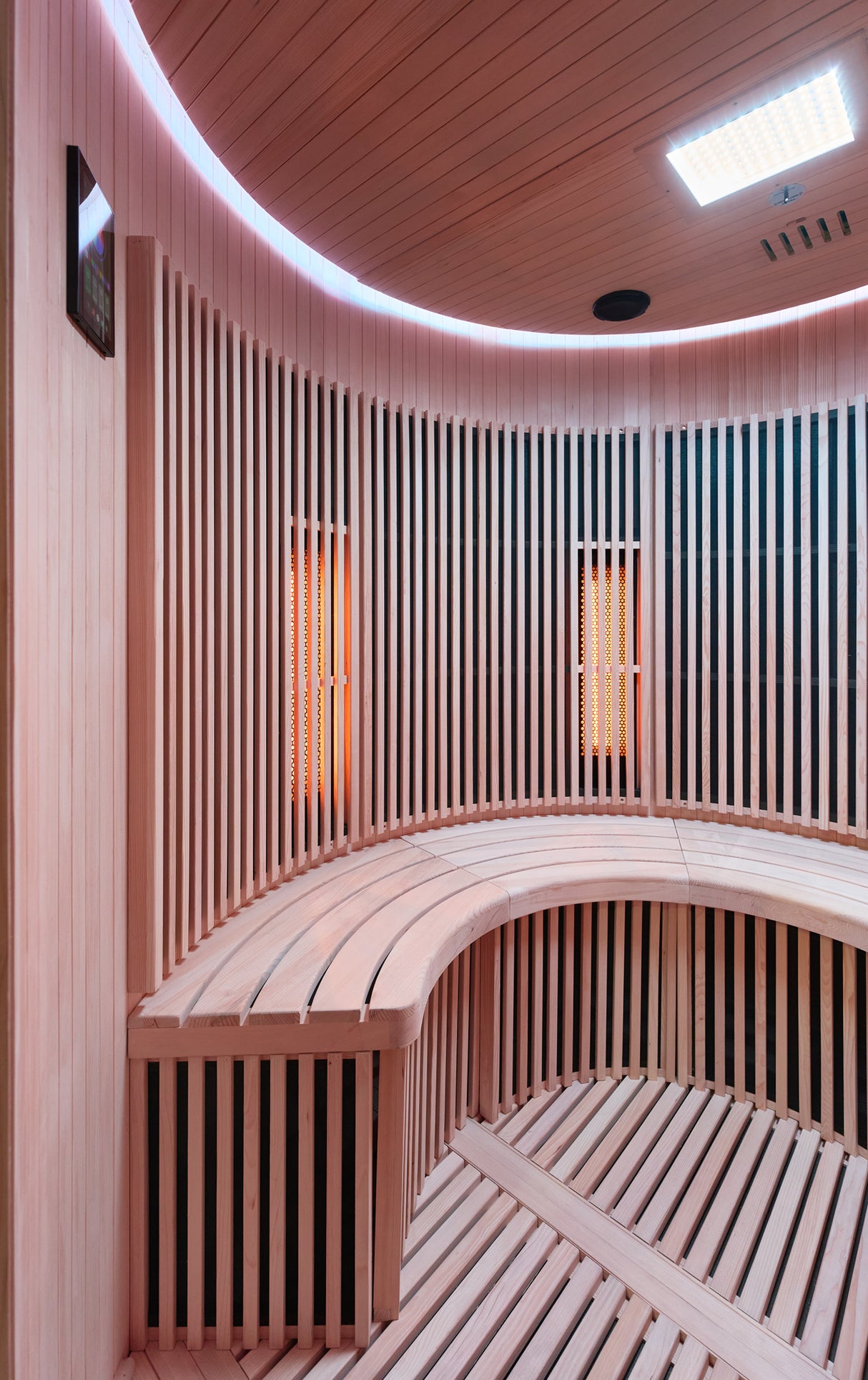 Holl's Sauna Infrarouge Round 4 Places Wood Color
