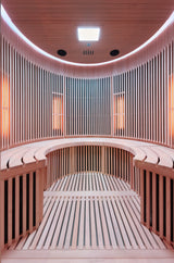 Holl's Sauna Infrarouge Round 4 Places Wood Color