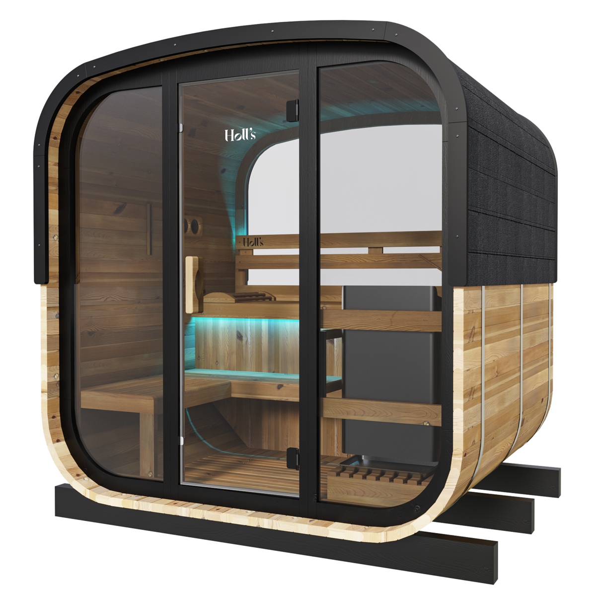 Holl´s Hestia 160 Traditional Sauna avec poele 6kW pierres