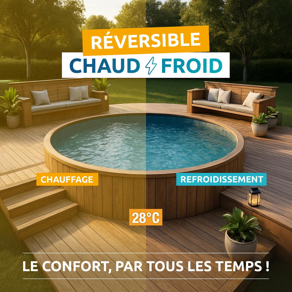 Poolex Varmepumpe Nano FI 5KW til swimming pools <30m3 (Full Inverter Varmepumpe)