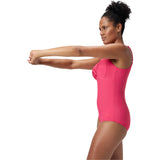 Speedo badedragt Shaping Cross Knot 1-Piece kvinder lyserød