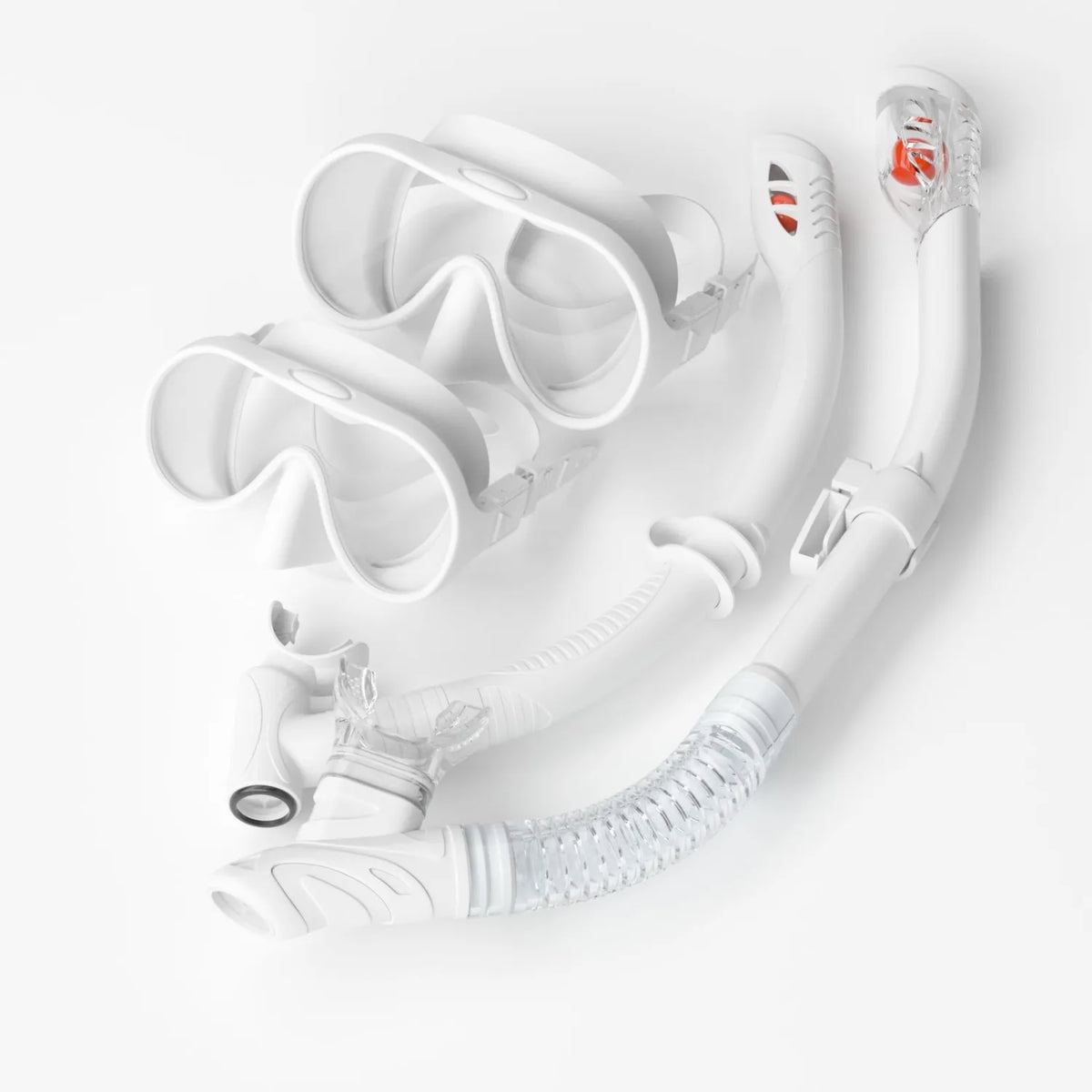 OD Snorkelpakke Softview maske og dry snorkel