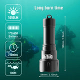 Divepro dykkerlygte D6 1050Lumen
